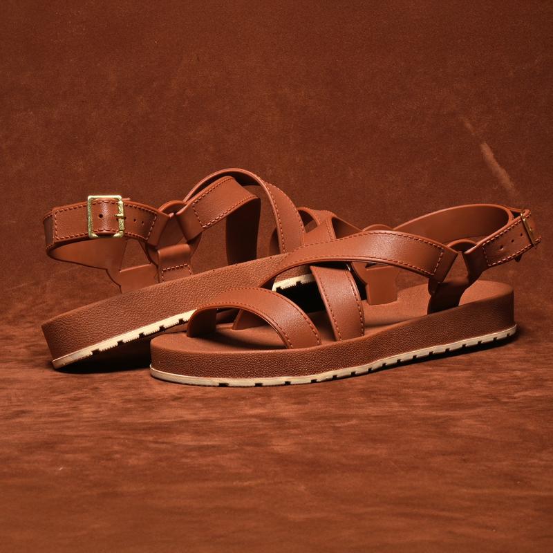 Sandália Feminina Papete Rasteira Injetada Confortável