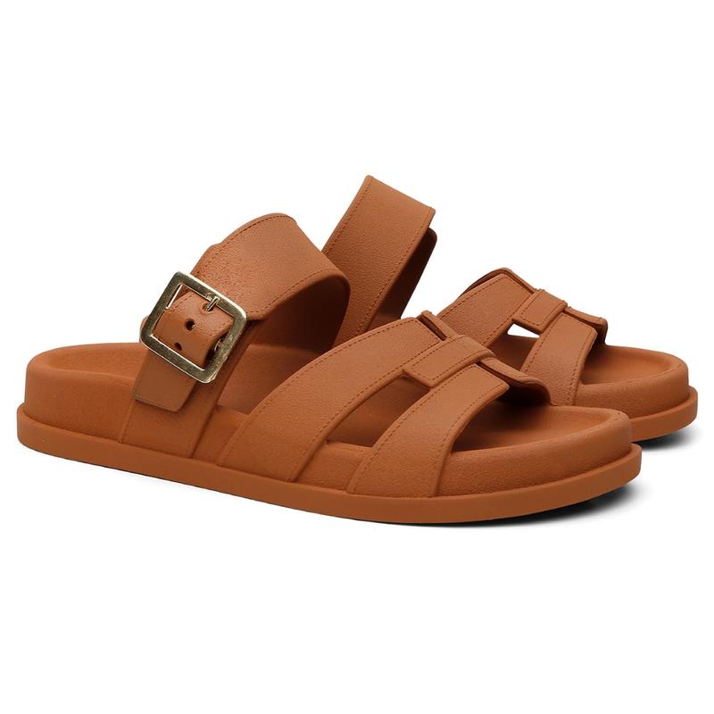 Papete Birken Feminina Sandália Rasteirinha com Fivela